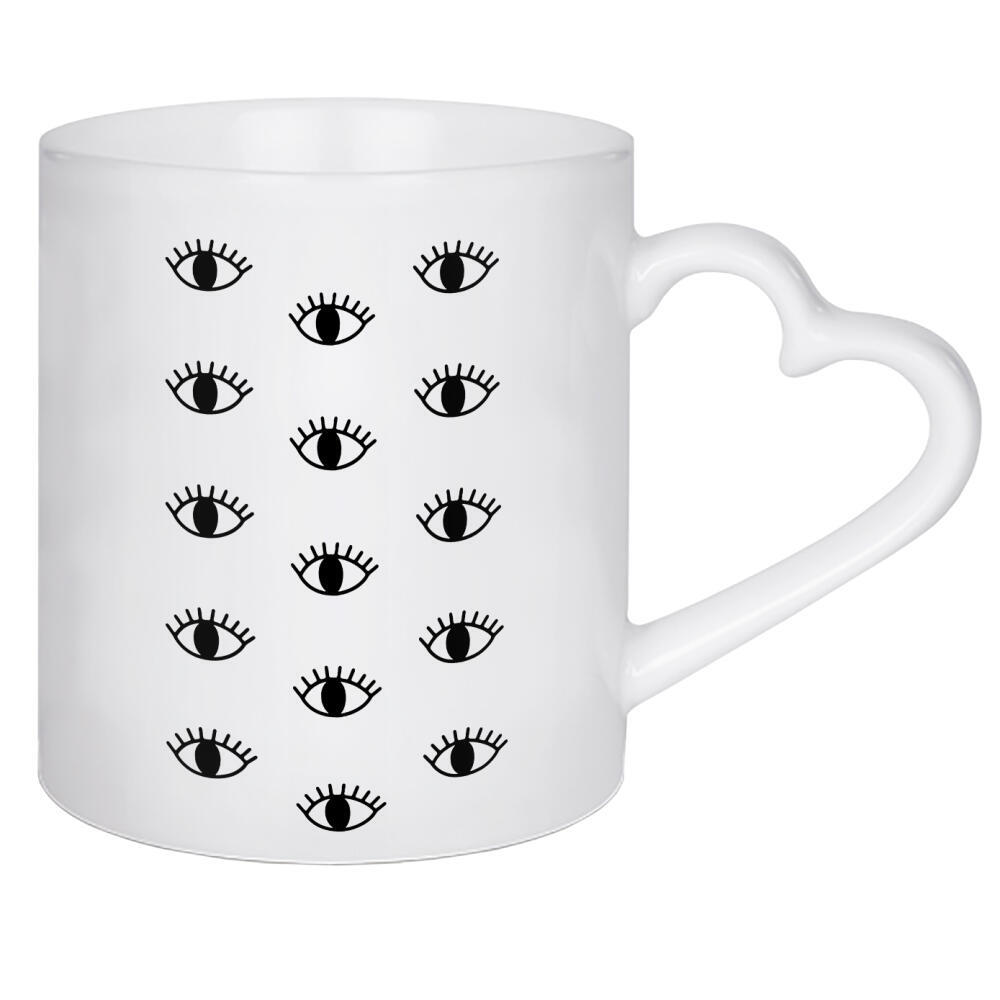 Herztasse "Eyes Open" artboxONE - Abstrakt