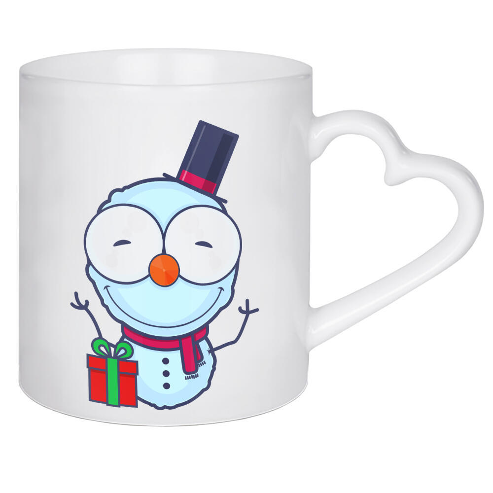 Herztasse "Snowmans Ready for Christmas" artboxONE - Für Kinder,Comic,Weihnachten