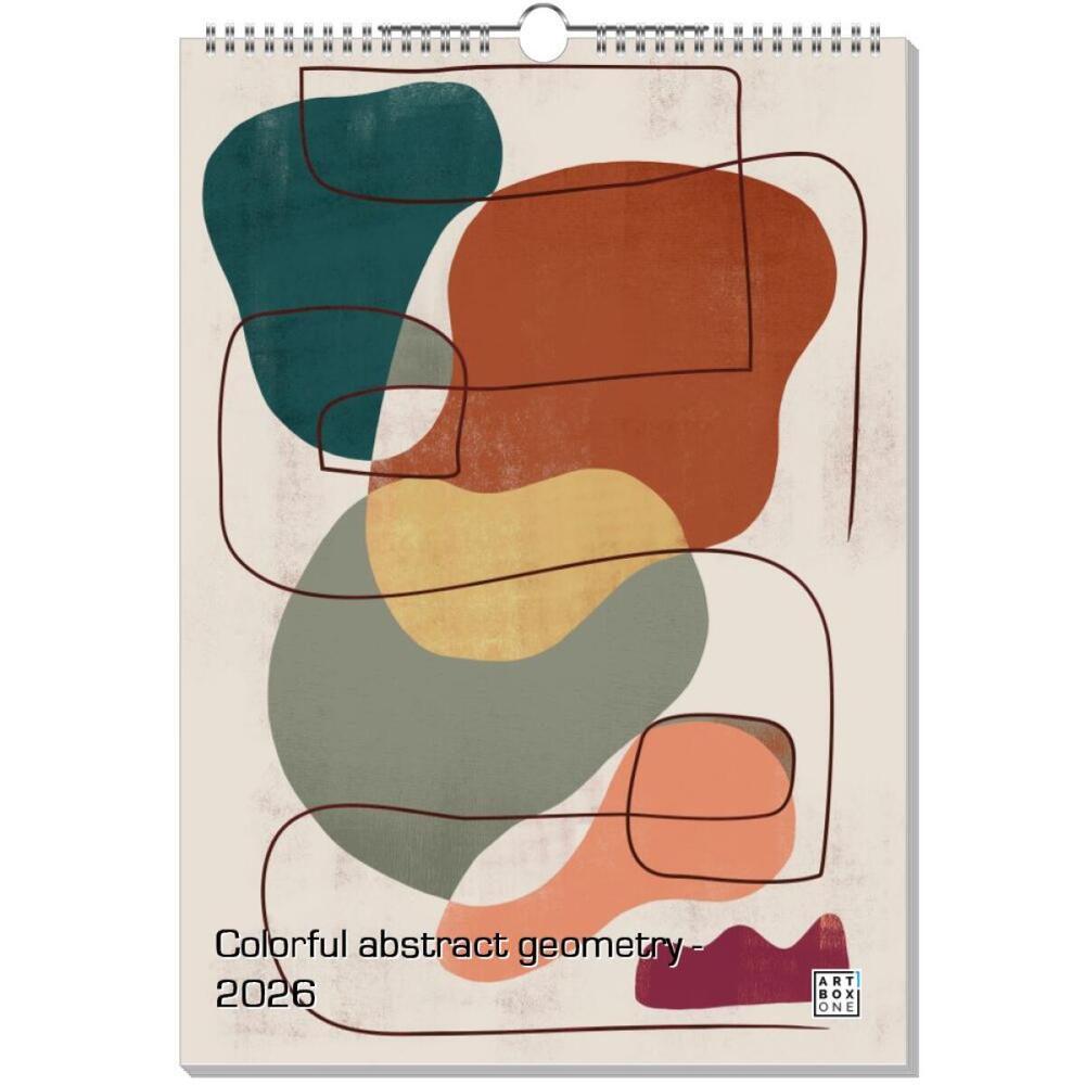 artboxONE Wandkalender A3 2025 Colorful abstract geometry Formen