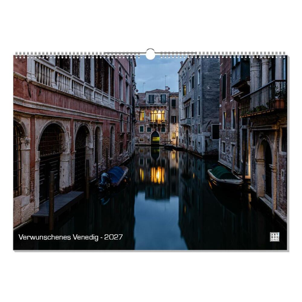 artboxONE Wandkalender A2 2026 Verwunschenes Venedig Venedig