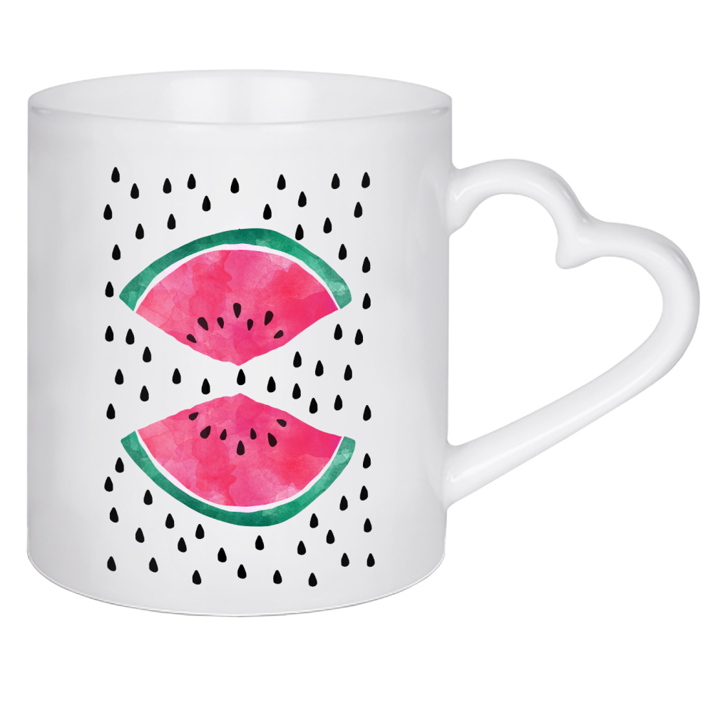 Herztasse "Watermelon Slices 2" artboxONE - Essen & Trinken,Essen & Trinken / Obst & Gemüse