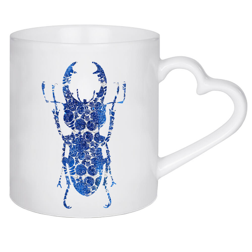 Herztasse "Blue Beetle III" artboxONE - Natur,Floral,Tiere,Abstrakt,Männer