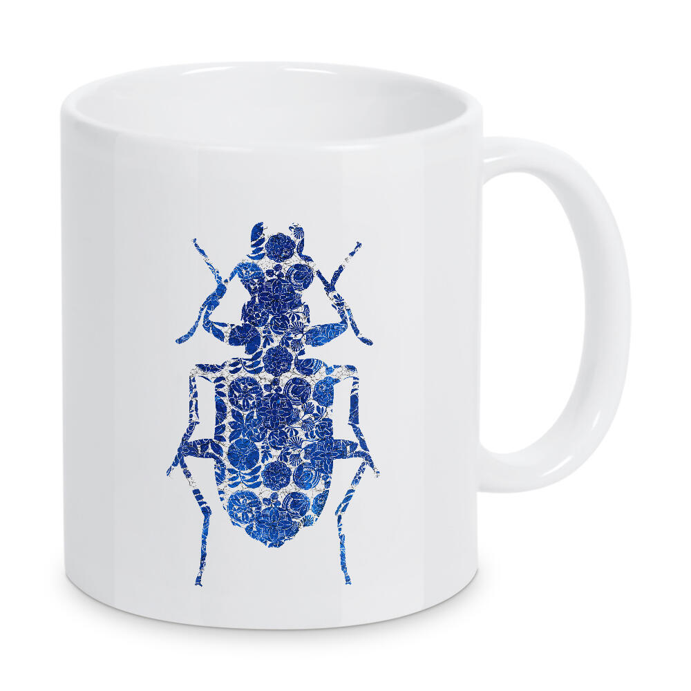 Tasse "Blue Beetle I" artboxONE - Natur,Floral,Tiere,Abstrakt,Geometrie