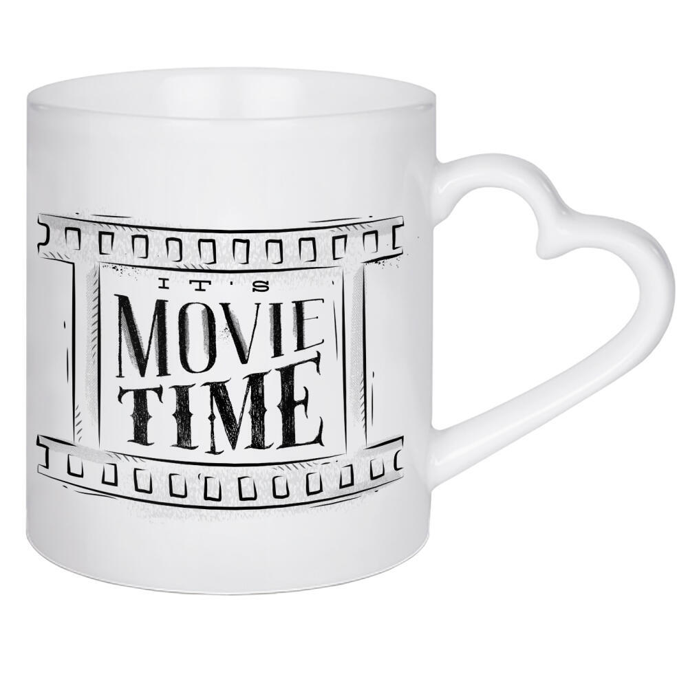 Herztasse "Movie time" artboxONE - Film,Schwarzweiß,Männer