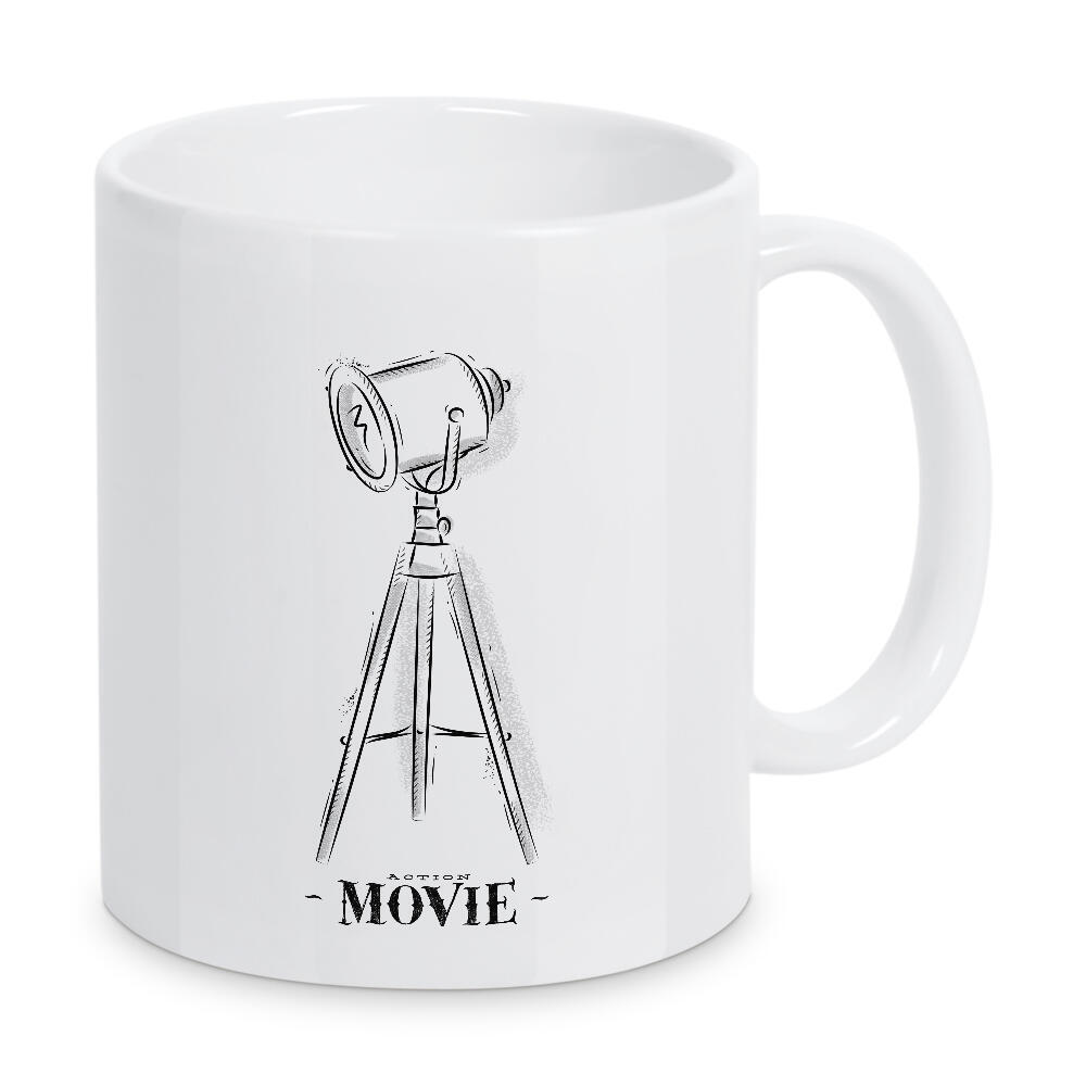 Tasse "Projector coal" artboxONE - Film,Schwarzweiß,Männer