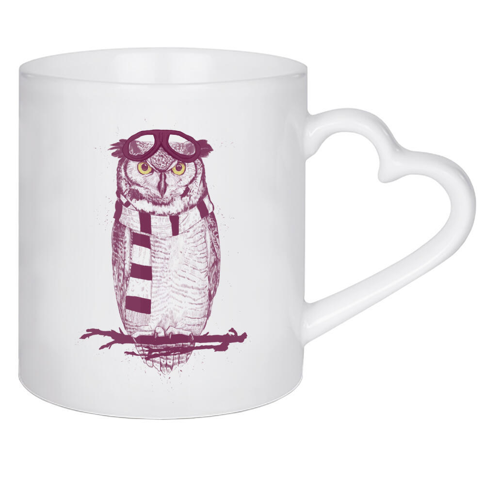 Herztasse "The aviator" artboxONE - Tiere,Schwarzweiß,Für Papa,Männer,Lustig