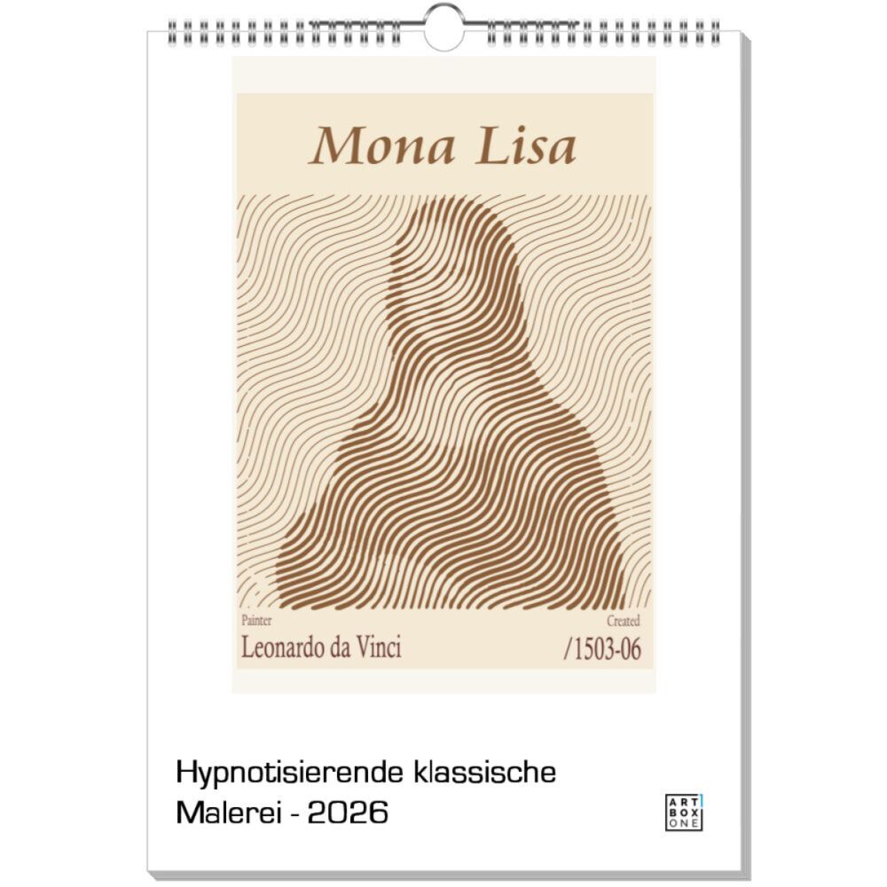 artboxONE Wandkalender A3 2026 Hypnotisierende klassische Malerei Malerei