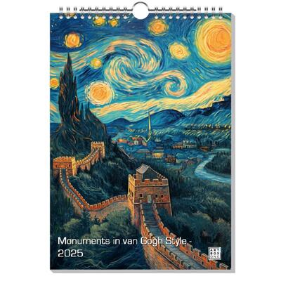 Monuments in van Gogh Style