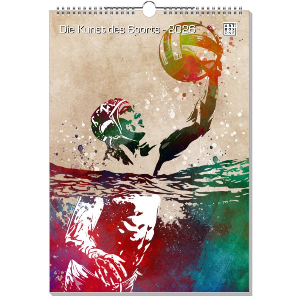artboxONE Wandkalender A3 2026 Die Kunst des Sports Sport