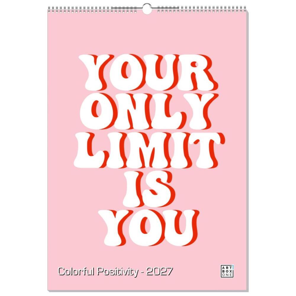 artboxONE Wandkalender A2 2026 Colorful Positivity Positiv