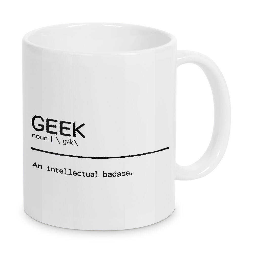 Tasse "Geek Quote" artboxONE - Typografie,Schwarzweiß,Lustig