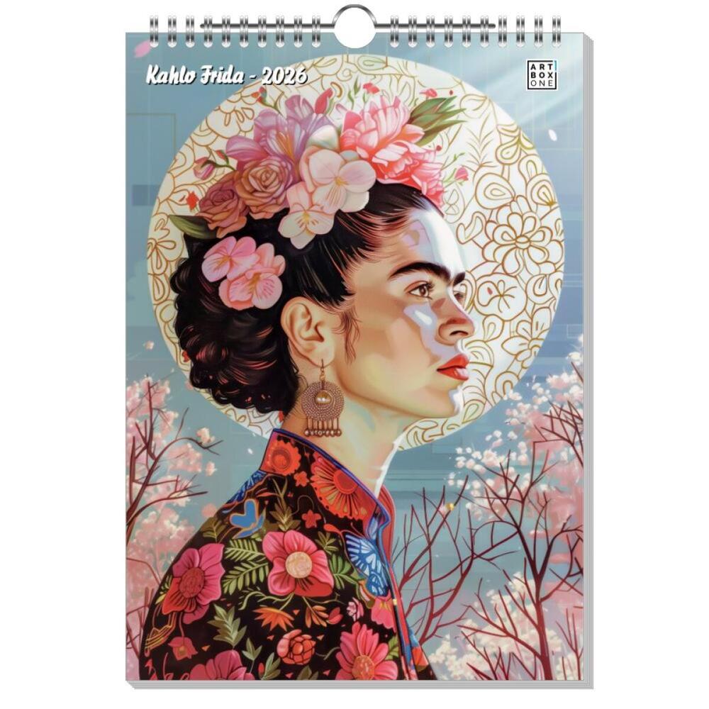 artboxONE Wandkalender A4 2026 Kahlo Frida Frida kahlo