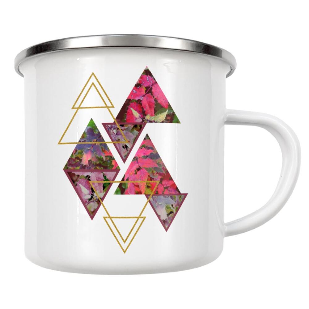 Emaille Tasse "Purple Fall" artboxONE - Natur,Abstrakt,Geometrie