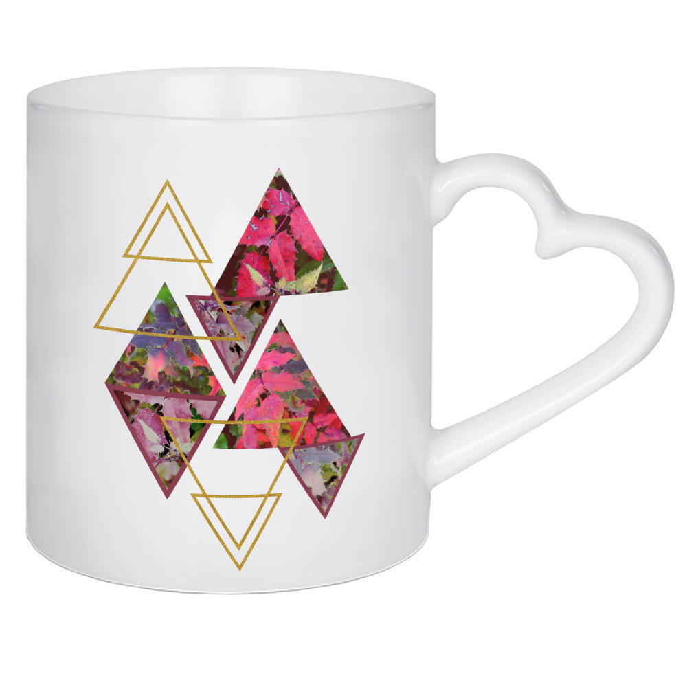 Herztasse "Purple Fall" artboxONE - Natur,Abstrakt,Geometrie