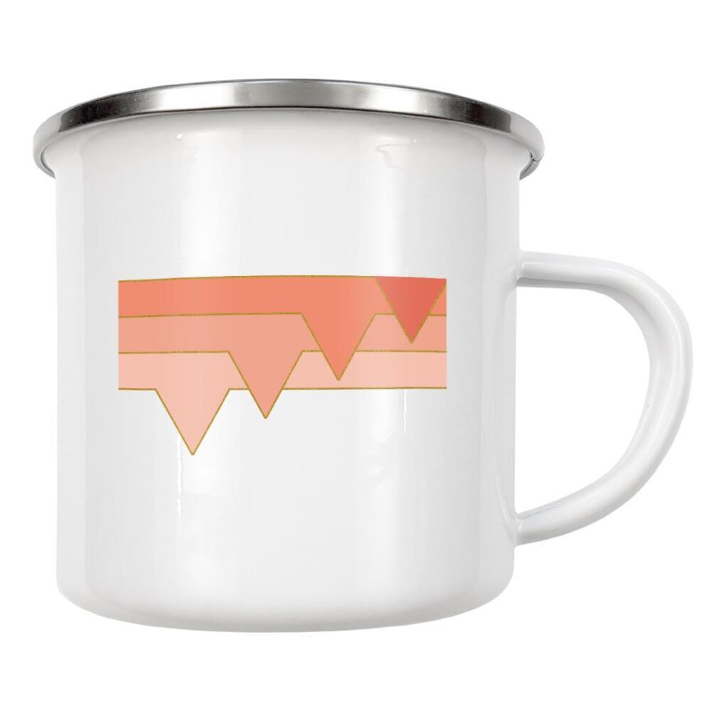 Emaille Tasse "Pink Clouds" artboxONE - Abstrakt,Geometrie