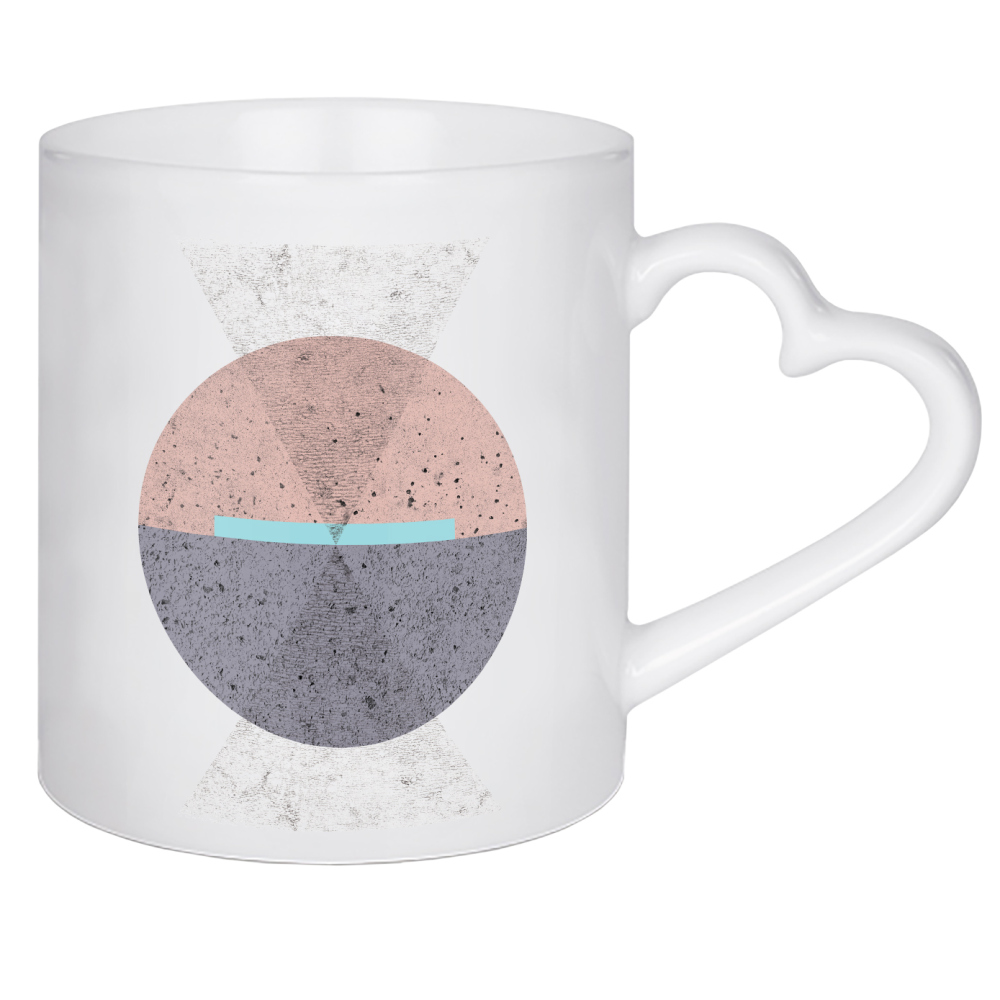 Herztasse "Mid-Century Geometric 02" artboxONE - Abstrakt,Geometrie