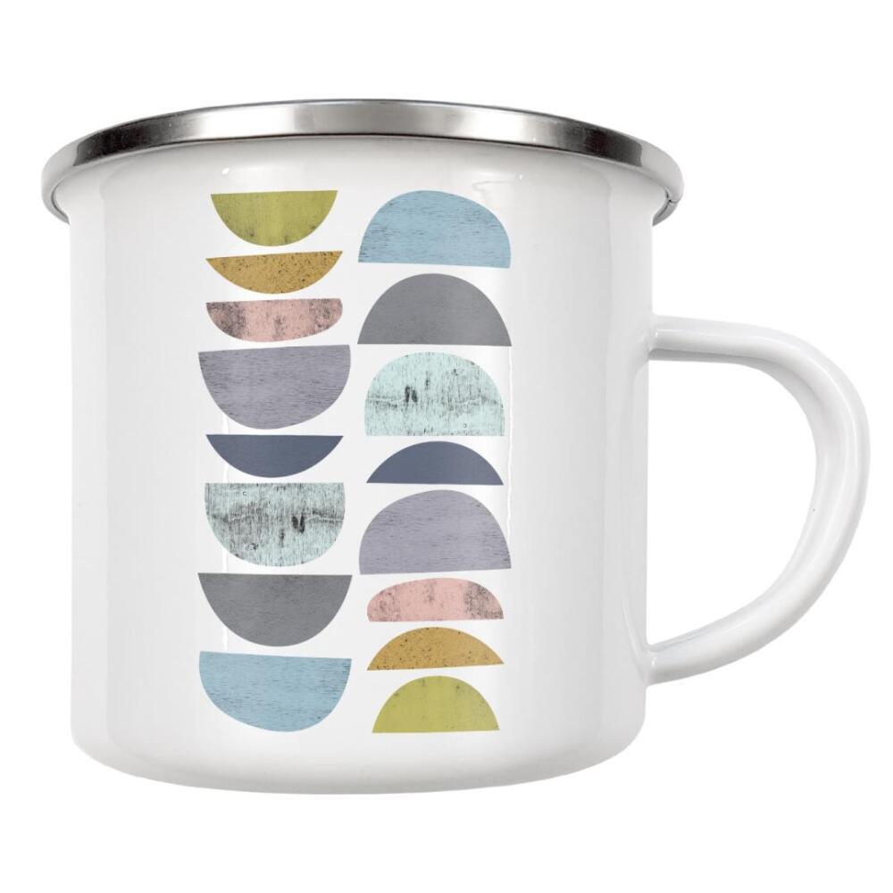 Emaille Tasse "Mid-Century Scandinavian" artboxONE - Abstrakt,Geometrie