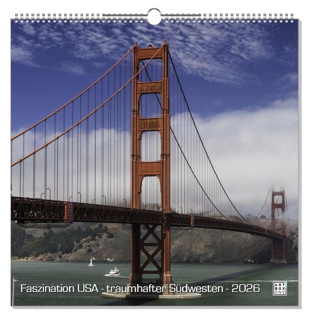 artboxONE Wandkalender Quadratisch XXL 2026 Faszination USA - traumhafter Südwesten Usa
