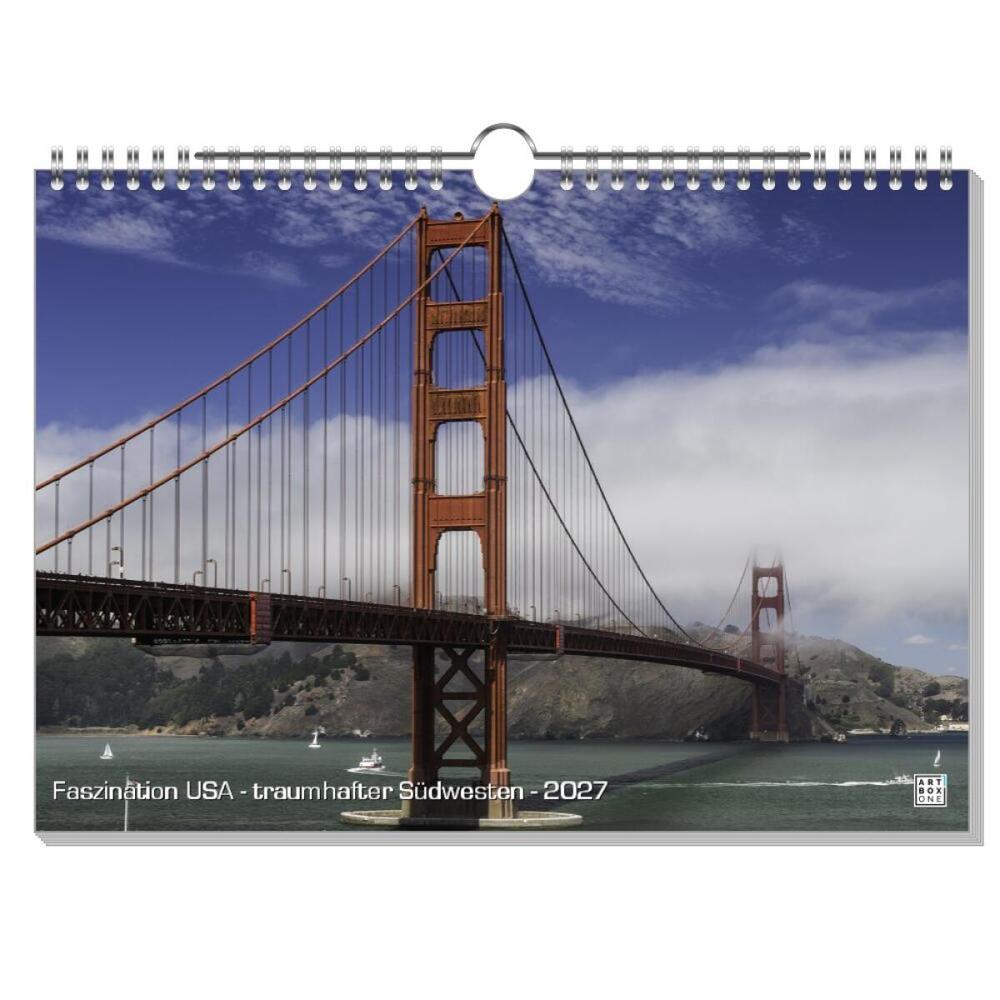 artboxONE Wandkalender A4 2026 Faszination USA - traumhafter Südwesten Usa