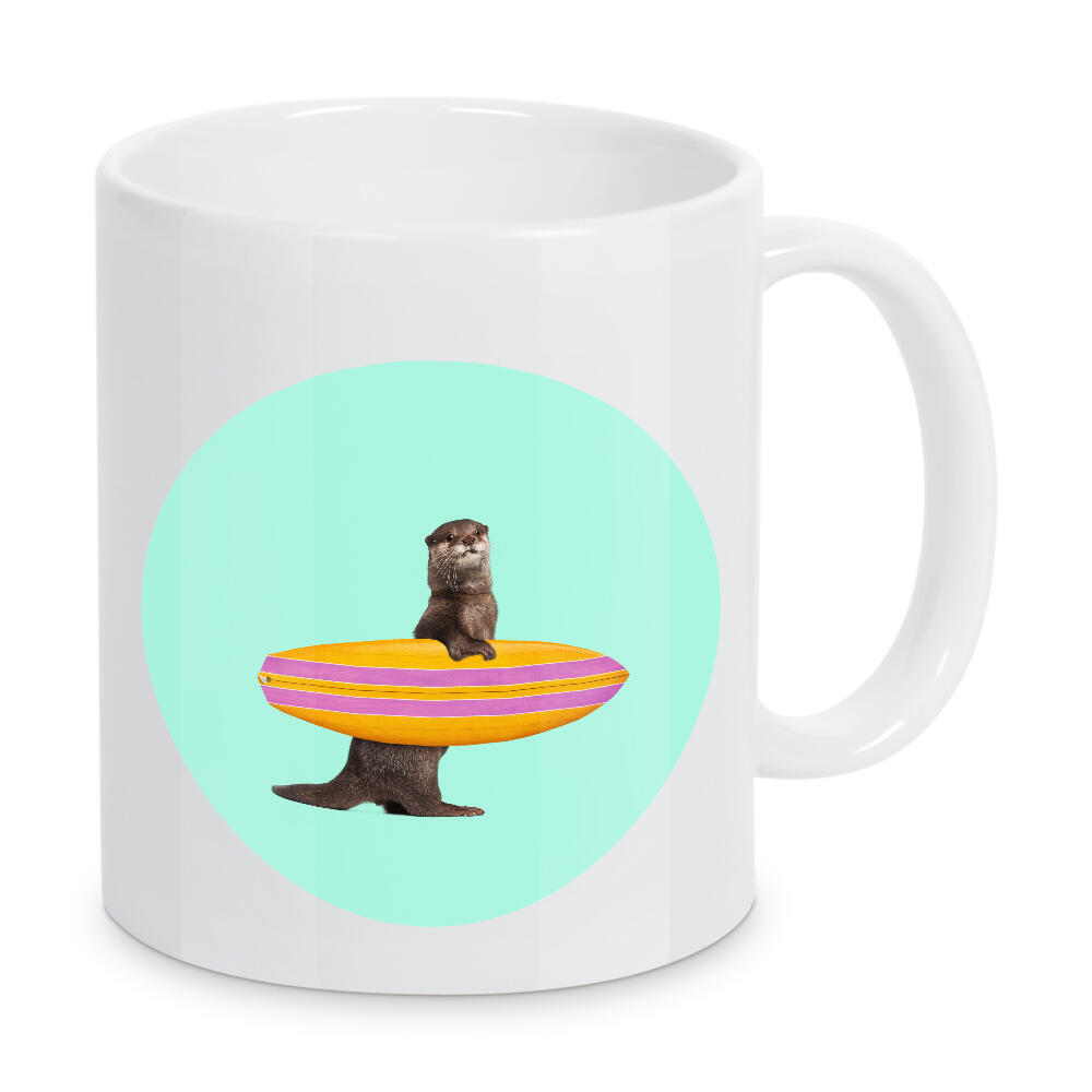 Tasse "SURFING OTTER" artboxONE - Für Kinder,Tiere,Abstrakt,Sport,Fiktion,Lustig