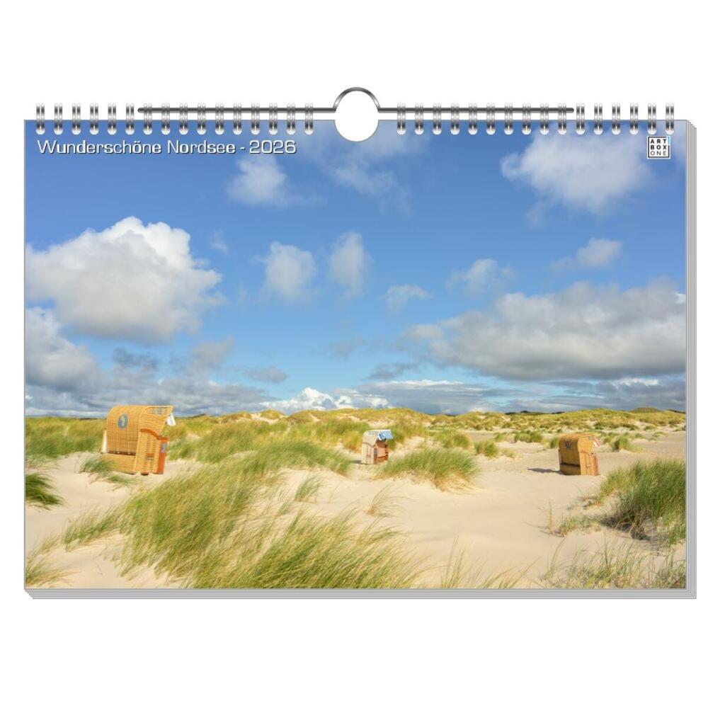 artboxONE Wandkalender A4 2025 Wunderschöne Nordsee Nordsee