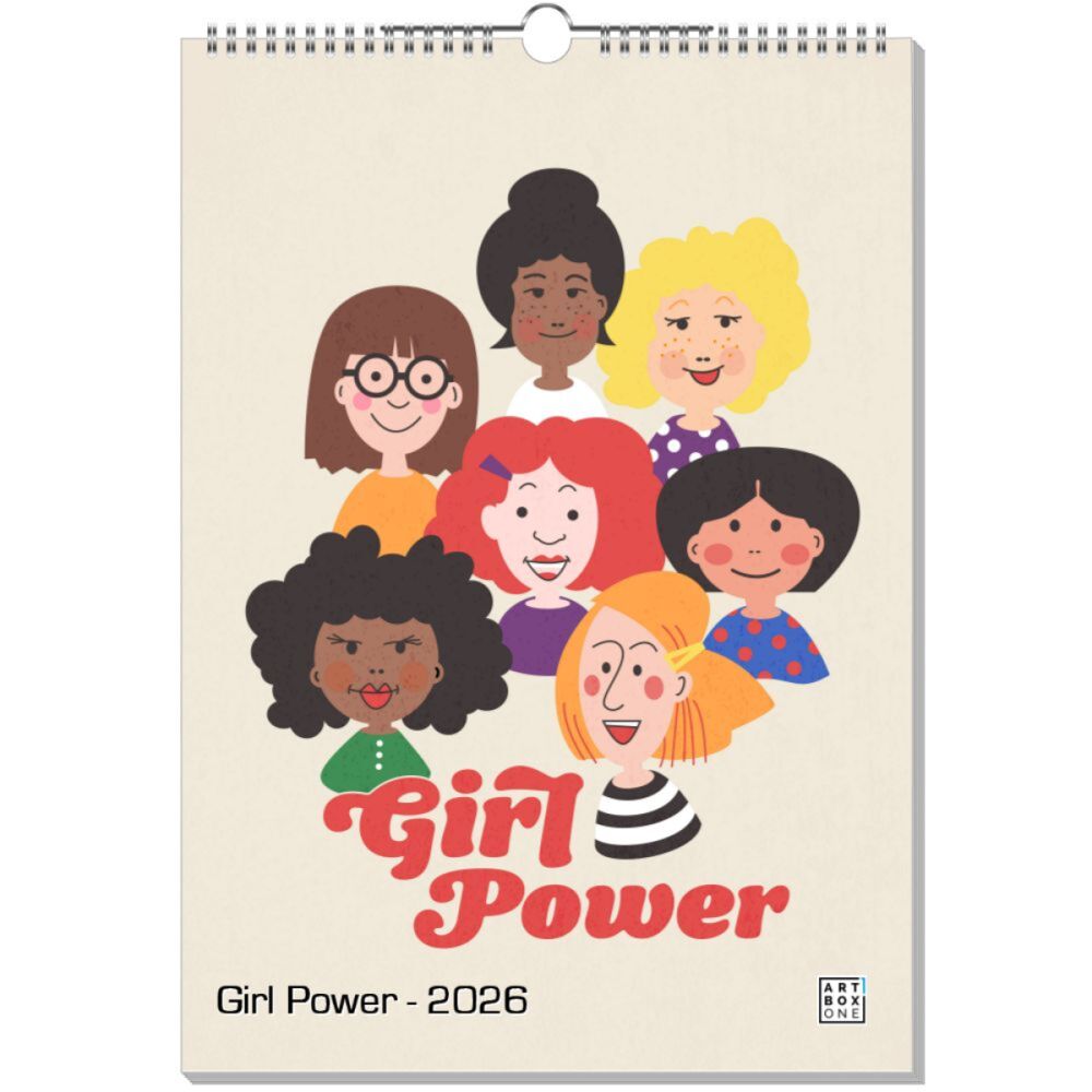 artboxONE Wandkalender A3 2026 Girl Power Frauen power