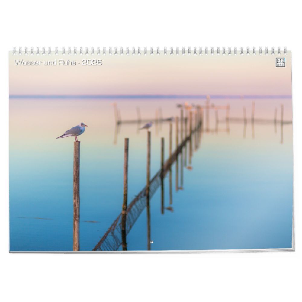 artboxONE Klappkalender A3 2026 Wasser und Ruhe Meer