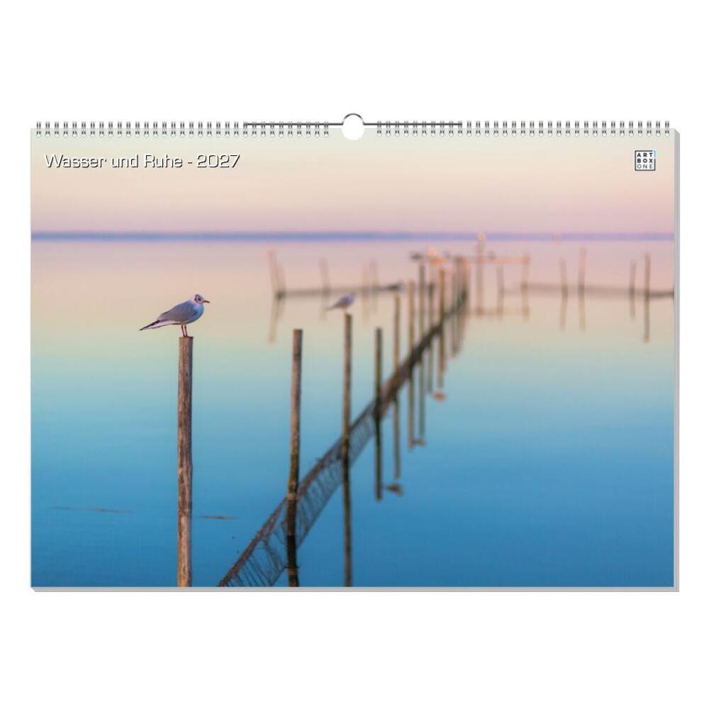 artboxONE Wandkalender A2 2026 Wasser und Ruhe Meer