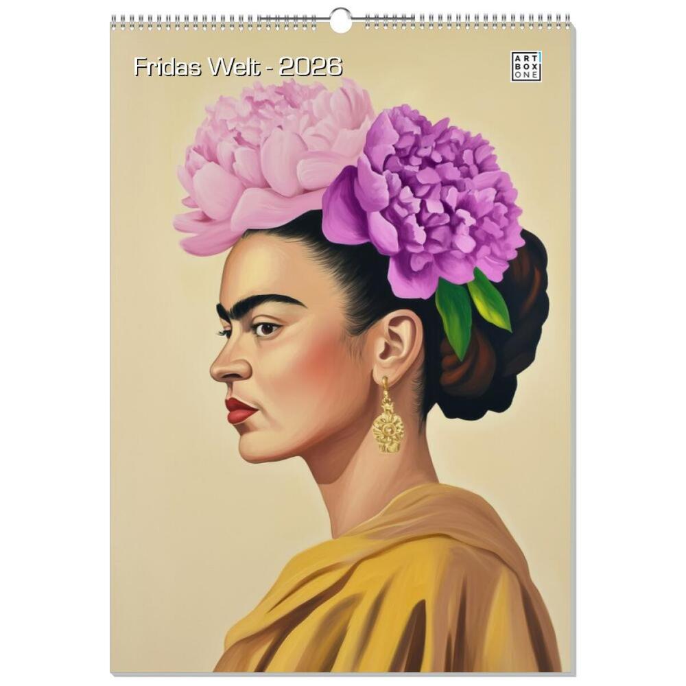 artboxONE Wandkalender A2 2026 Fridas Welt Frida,kahlo