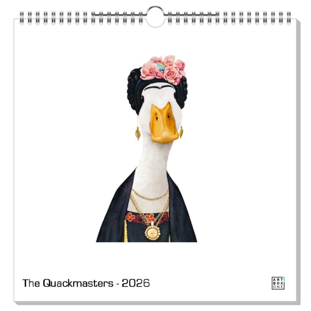 artboxONE Wandkalender Quadratisch 2026 The Quackmasters Enten