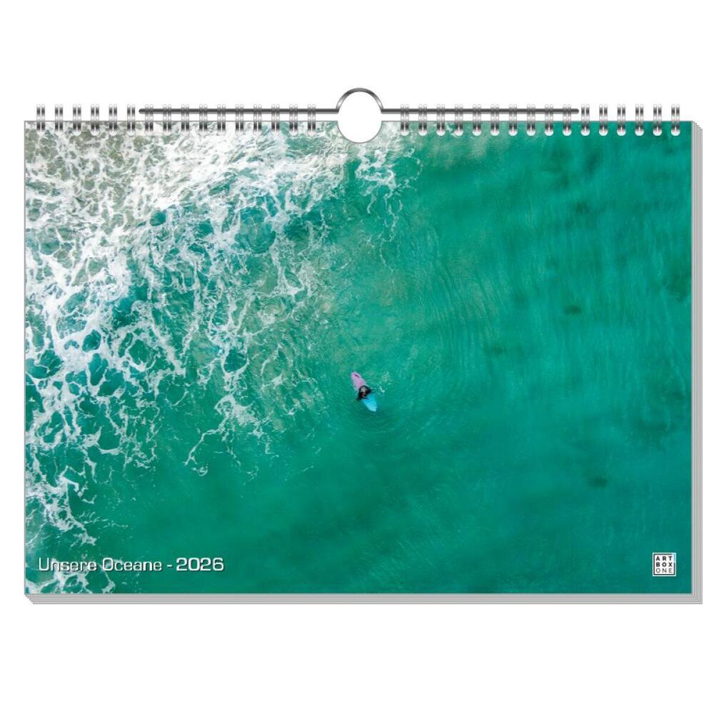 artboxONE Wandkalender A4 2026 Unsere Oceane Oceane