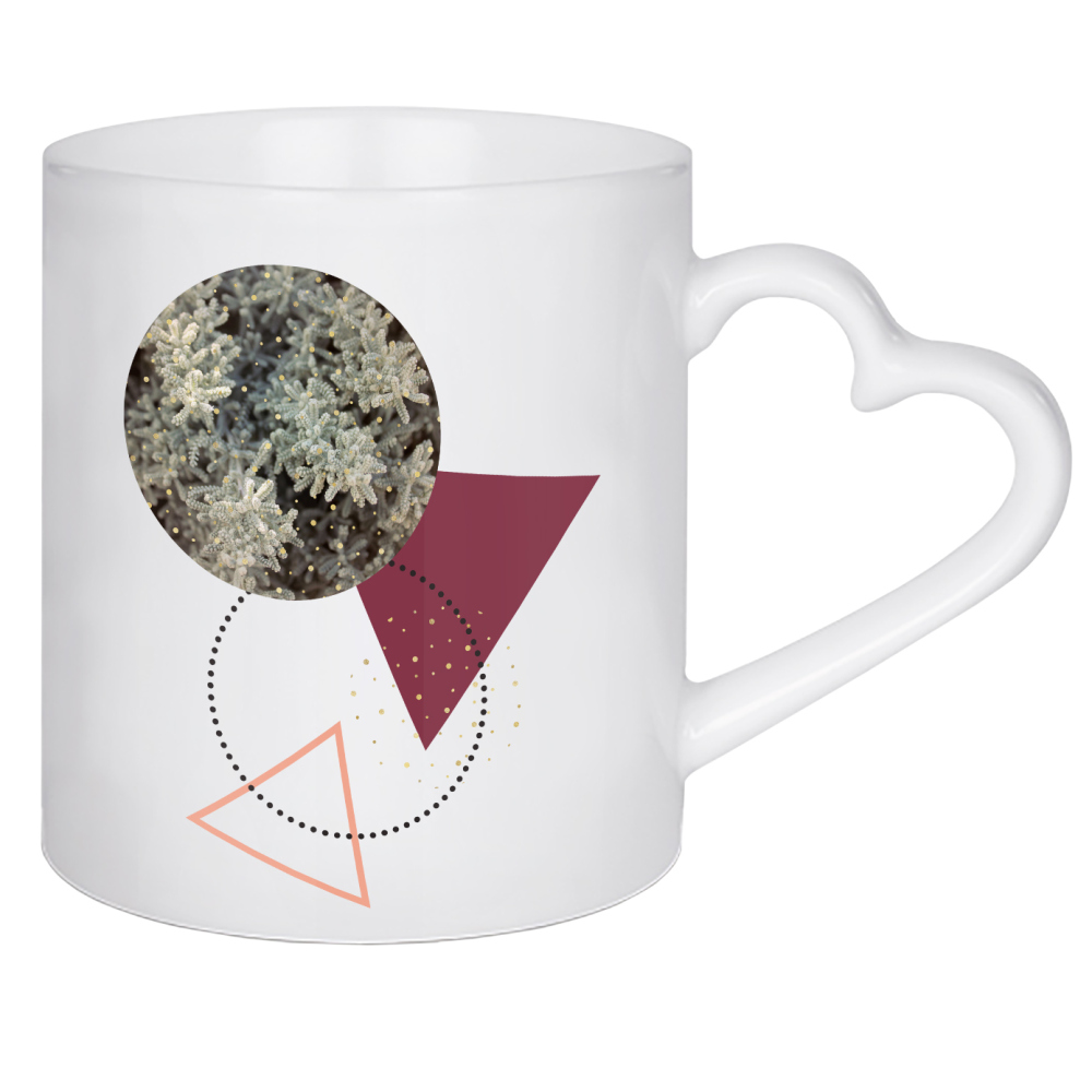 Herztasse "Golden Snow" artboxONE - Natur,Abstrakt,Geometrie