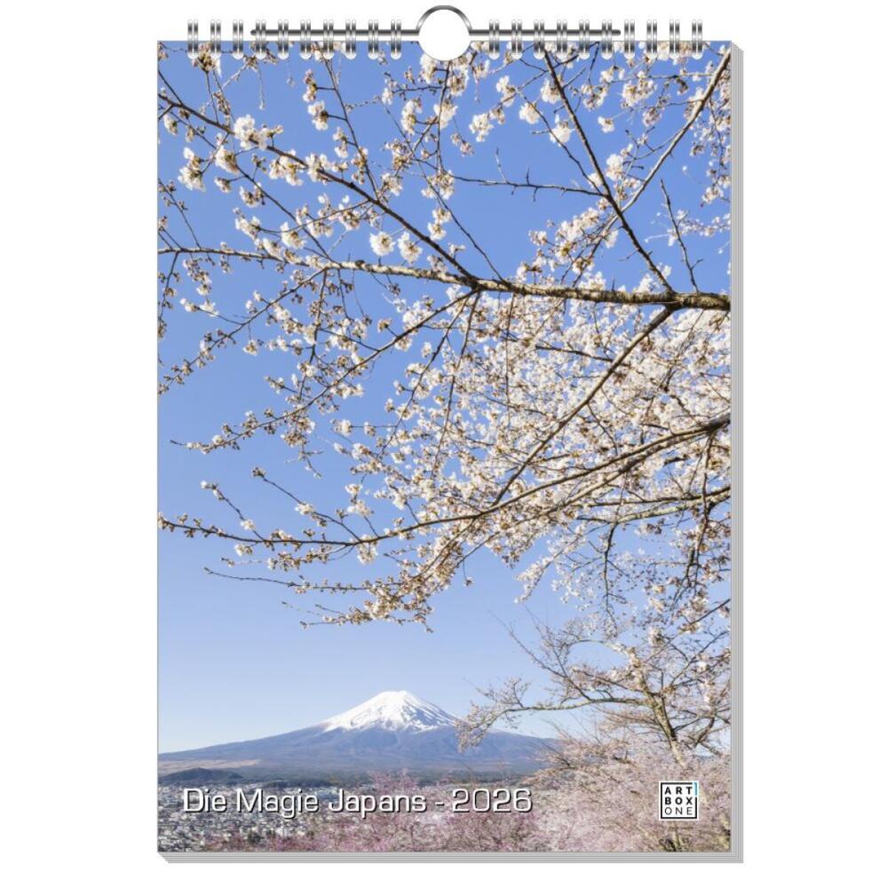 artboxONE Wandkalender A4 2026 Die Magie Japans Japan