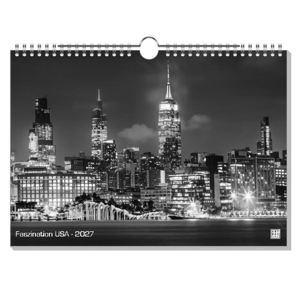 artboxONE Wandkalender A4 2026 Faszination USA Usa