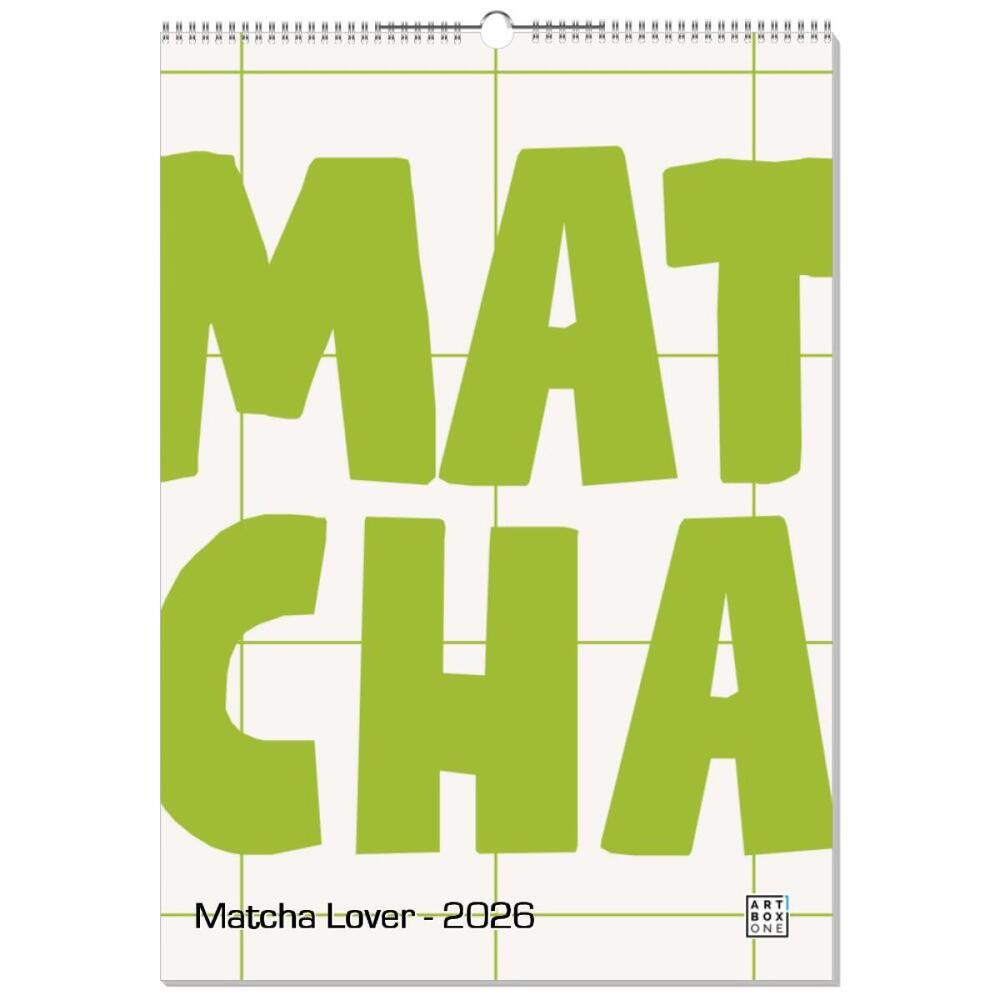artboxONE Wandkalender A2 2026 Matcha Lover Matcha