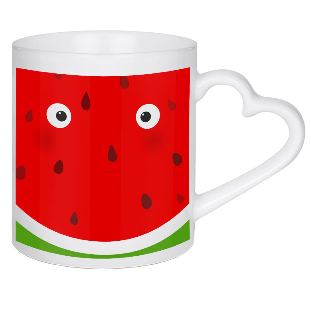 Herztasse "Fruit muzzle watermelon" artboxONE - Für Kinder,Essen & Trinken,Comic,Essen & Trinken / Obst & Gemüse