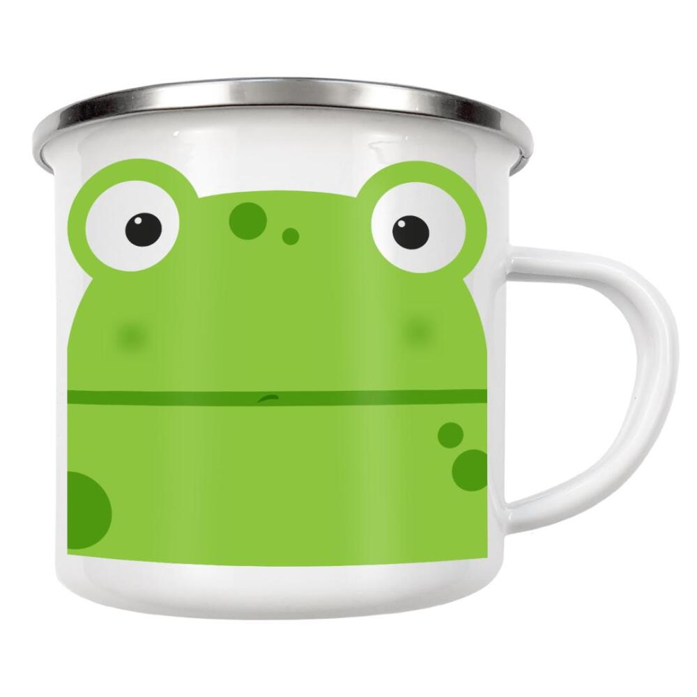 Emaille Tasse "Animal muzzle frog" artboxONE - Für Kinder,Tiere