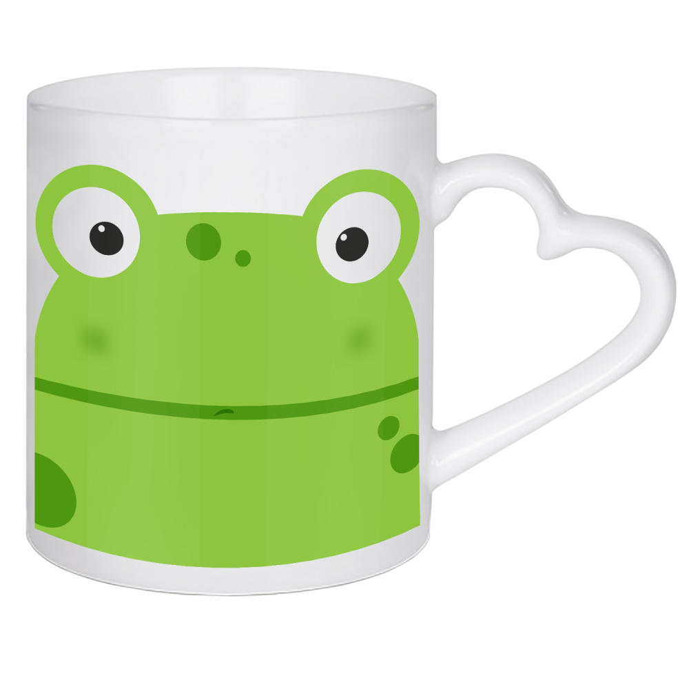 Herztasse "Animal muzzle frog" artboxONE - Für Kinder,Tiere