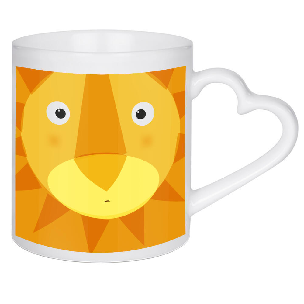 Herztasse "Animal muzzle lion" artboxONE - Für Kinder,Tiere,Comic