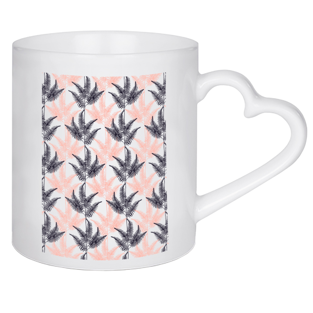 Herztasse "Burgundy Jungle" artboxONE - Natur