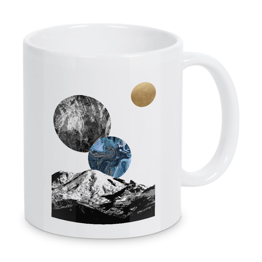 Tasse "Space II" artboxONE - Natur,Abstrakt,Schwarzweiß,Marmor,Galaxy