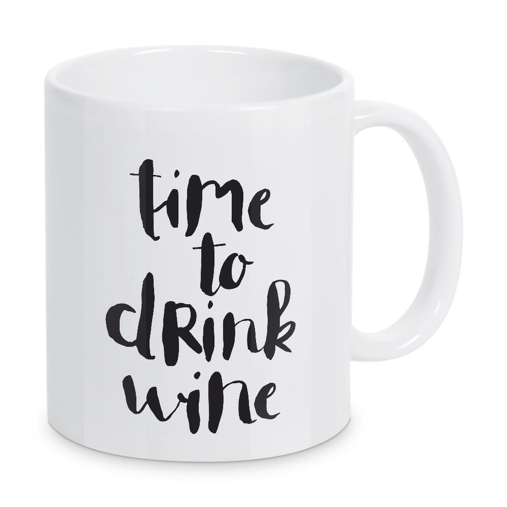 Tasse "Drink Wine" artboxONE - Essen & Trinken,Schwarzweiß,Essen & Trinken / Alkohol - Wine