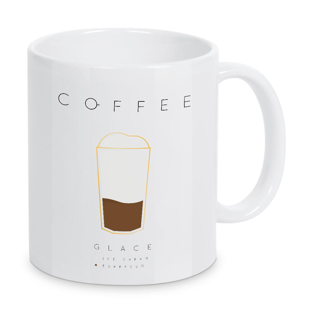 Tasse "Coffee glace white" artboxONE - Essen & Trinken,Fashion