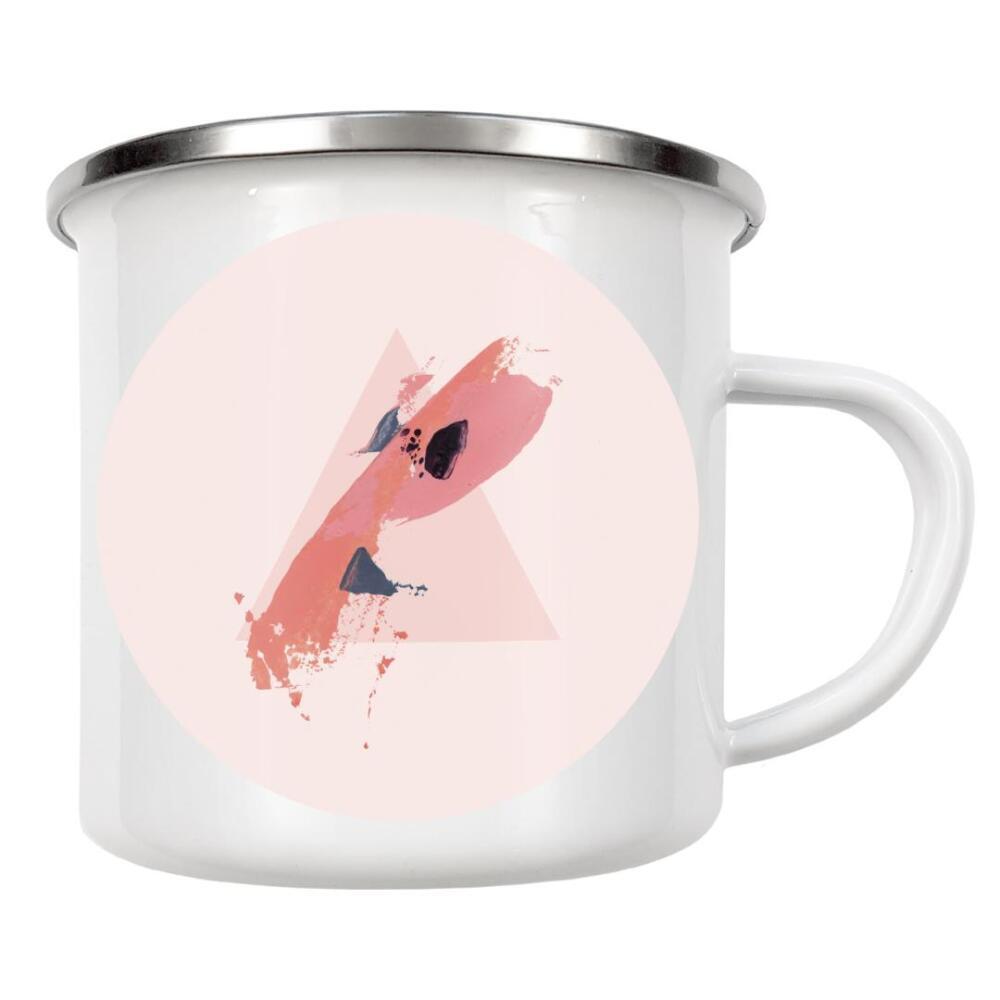 Emaille Tasse "Soft Break I" artboxONE - Abstrakt,Geometrie,Geometrie,Fiktion,Fiktion
