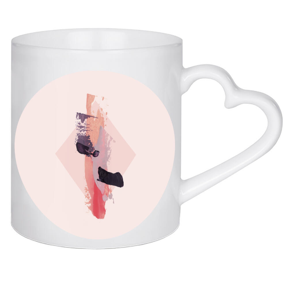 Herztasse "Soft Break II" artboxONE - Abstrakt,Geometrie,Fiktion,Fiktion