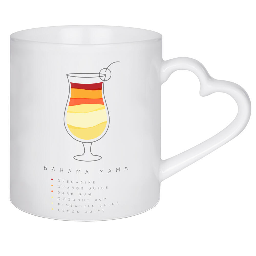 Herztasse "Bahama Mama cocktail" artboxONE - Essen & Trinken,Essen & Trinken / Alkohol