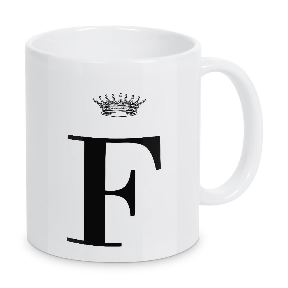 Tasse "F Queen" artboxONE - Schwarzweiß,Buchstaben,Buchstaben / F