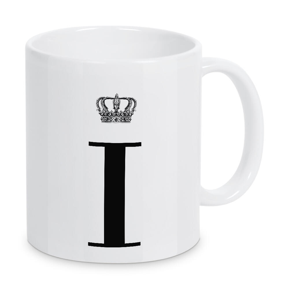 Tasse "I King" artboxONE - Schwarzweiß,Buchstaben,Buchstaben / I