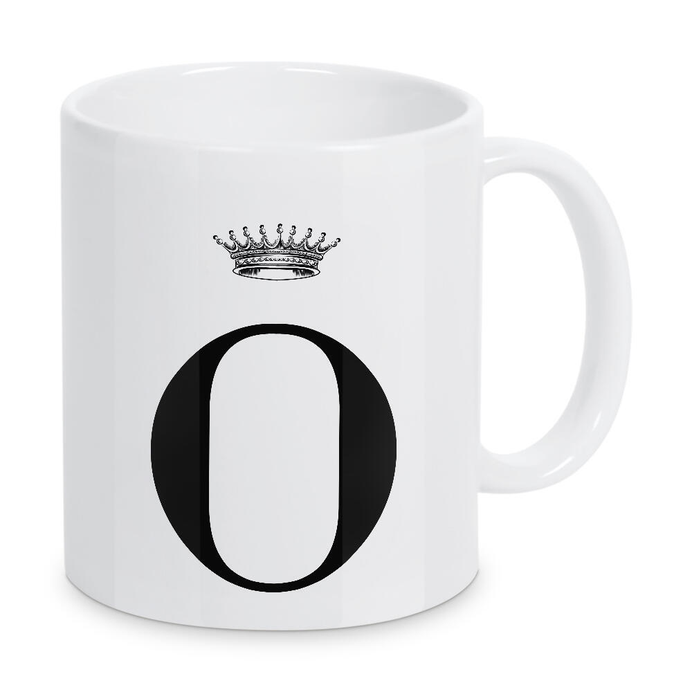 Tasse "O Queen" artboxONE - Schwarzweiß,Buchstaben,Buchstaben / O