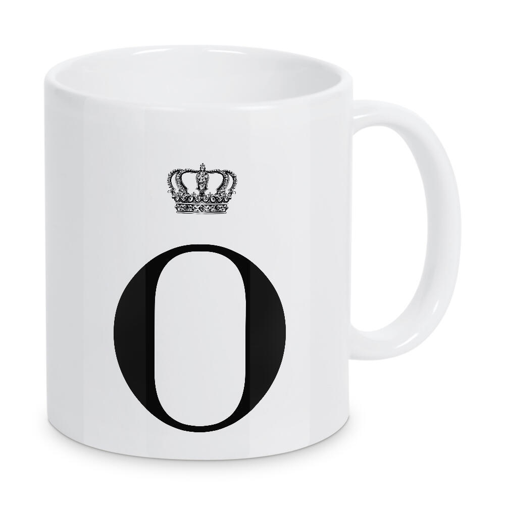 Tasse "O King" artboxONE - Schwarzweiß,Buchstaben,Buchstaben / O